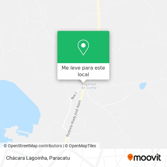 Chácara Lagoinha mapa