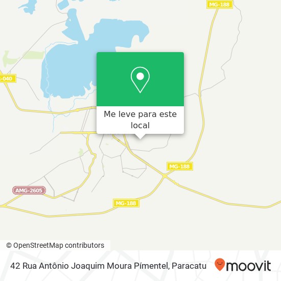 42 Rua Antônio Joaquim Moura Pímentel mapa