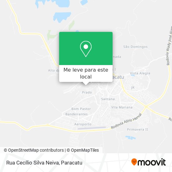 Rua Cecílio Silva Neiva mapa