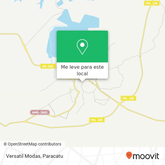 Versatil Modas, Avenida Deputado Quintino Vargas, 331 Paracatu Paracatu-MG 38600-000 mapa