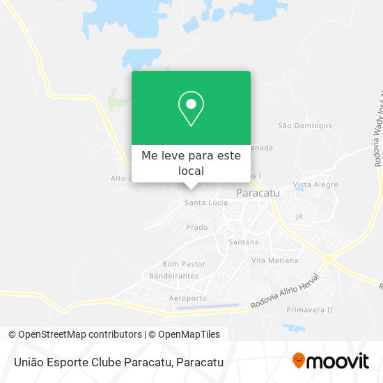 União Esporte Clube Paracatu mapa
