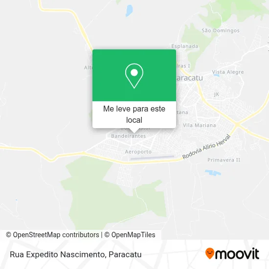 Rua Expedito Nascimento mapa