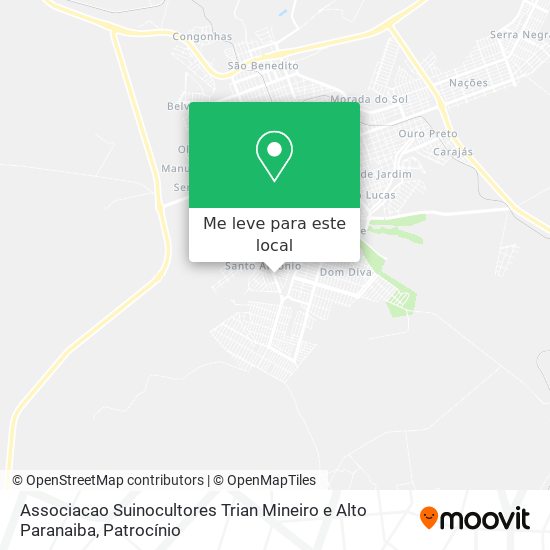 Associacao Suinocultores Trian Mineiro e Alto Paranaiba mapa