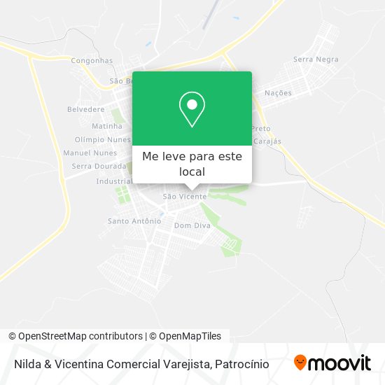 Nilda & Vicentina Comercial Varejista mapa