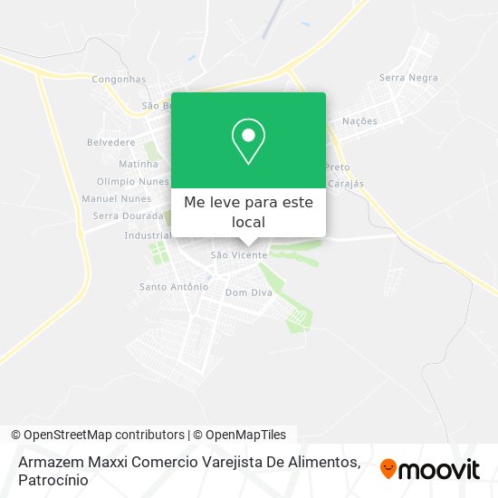 Armazem Maxxi Comercio Varejista De Alimentos mapa