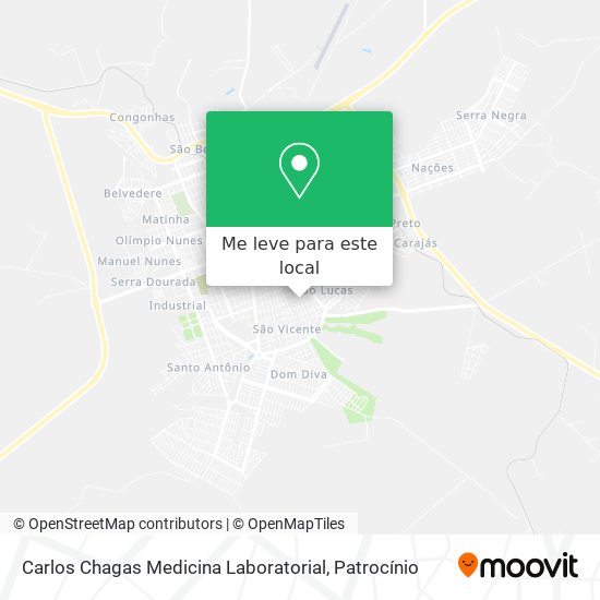 Carlos Chagas Medicina Laboratorial mapa