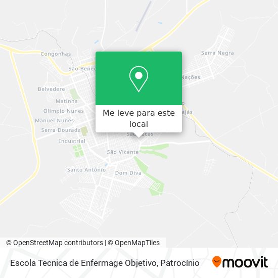 Escola Tecnica de Enfermage Objetivo mapa