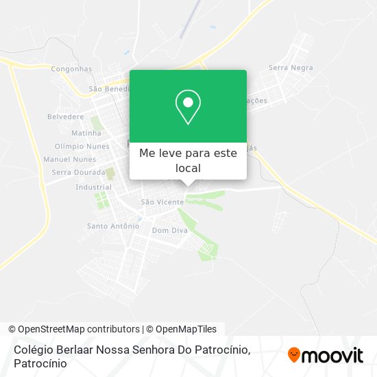 Colégio Berlaar Nossa Senhora Do Patrocínio mapa