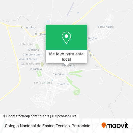 Colegio Nacional de Ensino Tecnico mapa