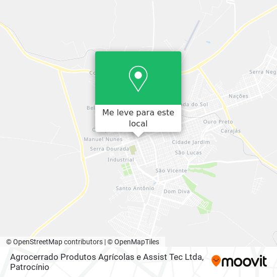 Agrocerrado Produtos Agrícolas e Assist Tec Ltda mapa