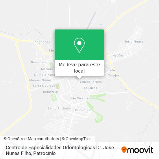 Centro de Especialidades Odontológicas Dr. José Nunes Filho mapa