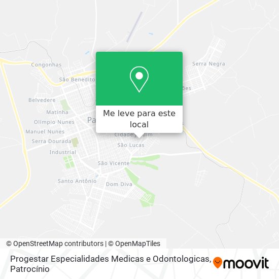 Progestar Especialidades Medicas e Odontologicas mapa
