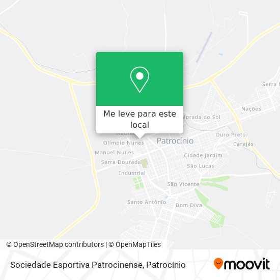 Sociedade Esportiva Patrocinense mapa