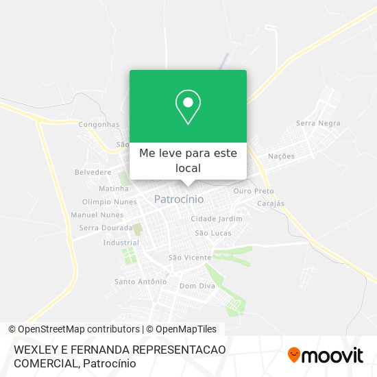 WEXLEY E FERNANDA REPRESENTACAO COMERCIAL mapa