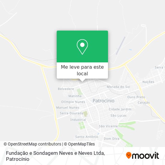 Fundação e Sondagem Neves e Neves Ltda mapa