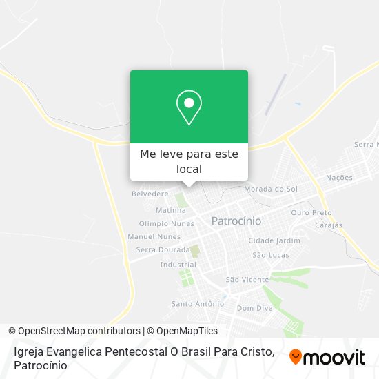 Igreja Evangelica Pentecostal O Brasil Para Cristo mapa