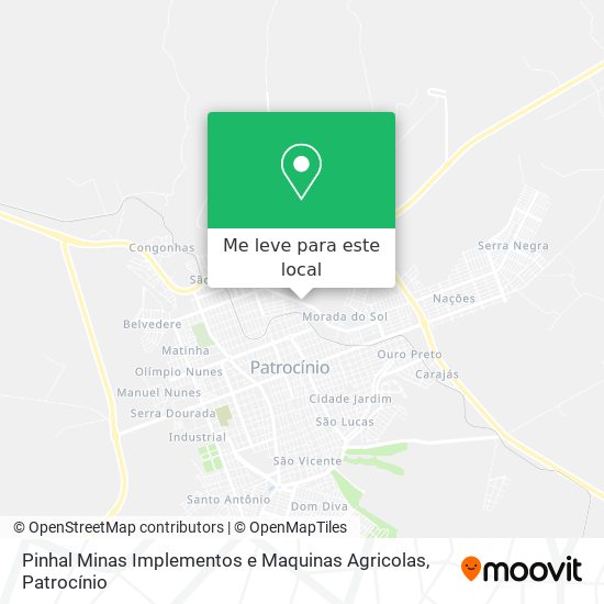 Pinhal Minas Implementos e Maquinas Agricolas mapa