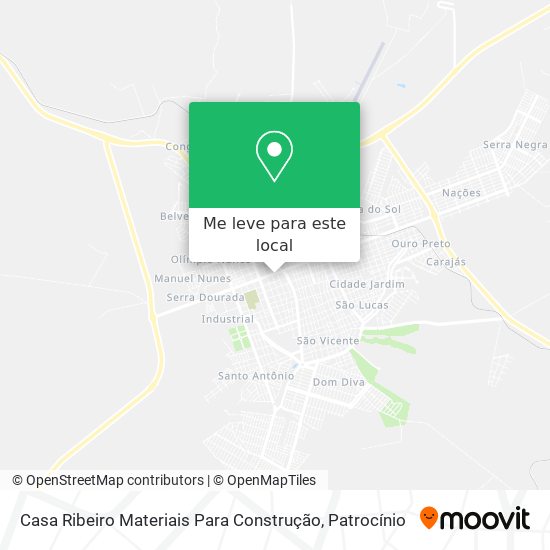 Casa Ribeiro Materiais Para Construção mapa