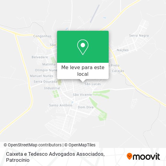 Caixeta e Tedesco Advogados Associados mapa
