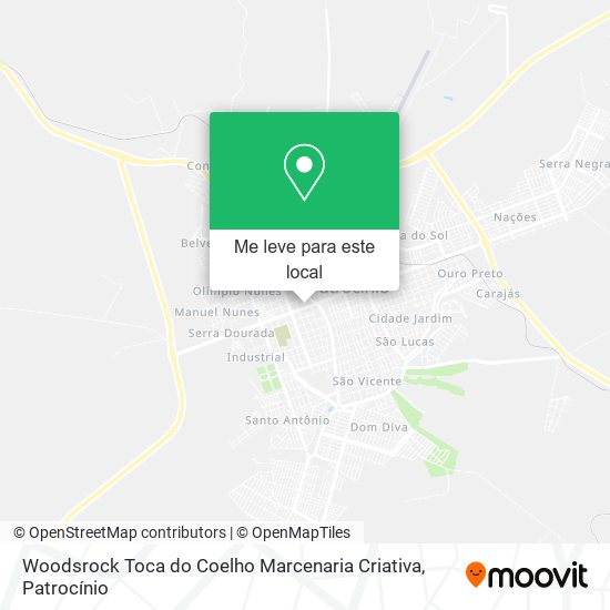 Woodsrock Toca do Coelho Marcenaria Criativa mapa