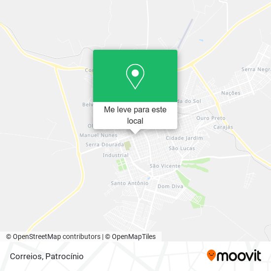 Correios mapa