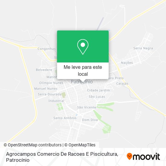 Agrocampos Comercio De Racoes E Piscicultura mapa