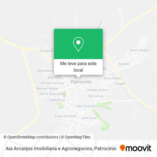 Aia Arcanjos Imobiliaria e Agronegocios mapa