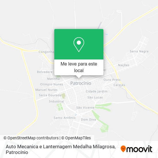 Auto Mecanica e Lanternagem Medalha Milagrosa mapa