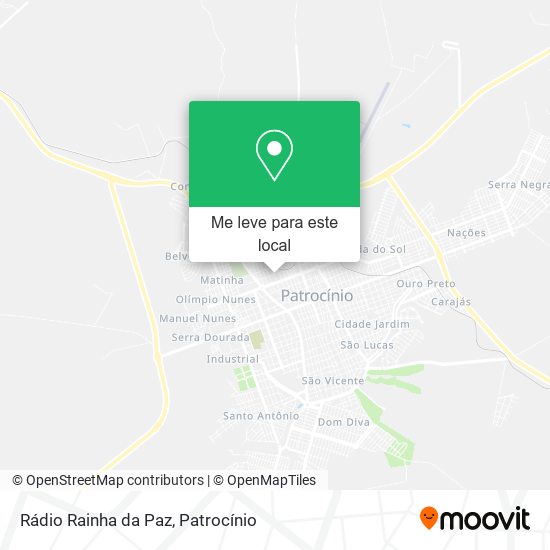 Rádio Rainha da Paz mapa