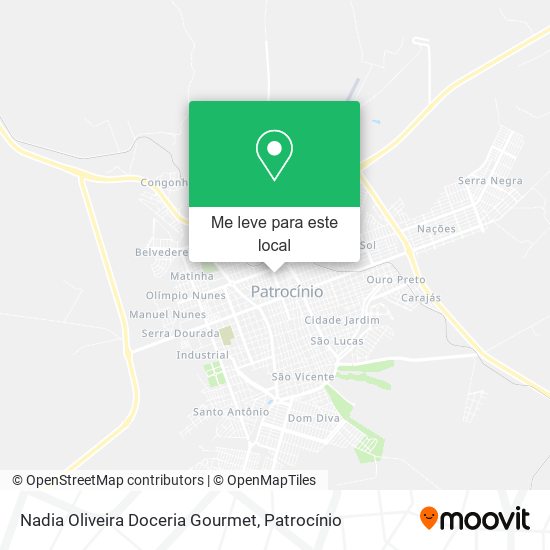Nadia Oliveira Doceria Gourmet mapa