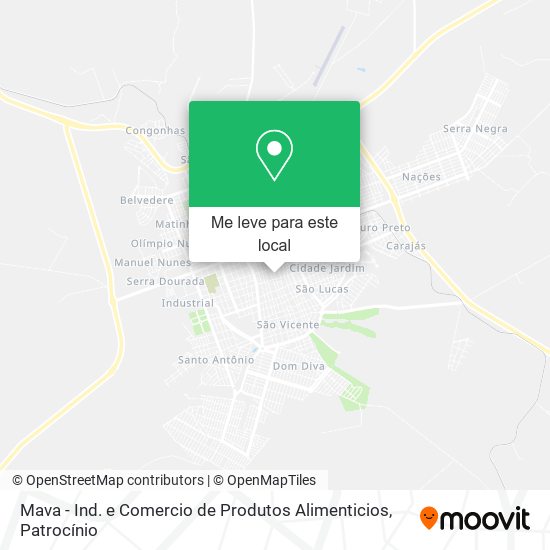 Mava - Ind. e Comercio de Produtos Alimenticios mapa