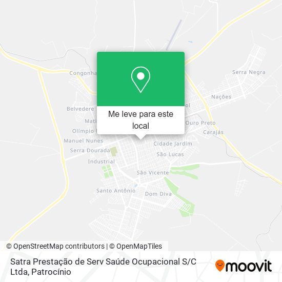 Satra Prestação de Serv Saúde Ocupacional S / C Ltda mapa