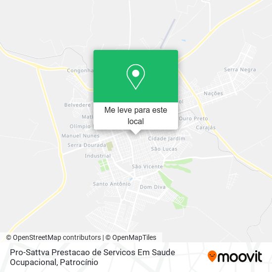 Pro-Sattva Prestacao de Servicos Em Saude Ocupacional mapa