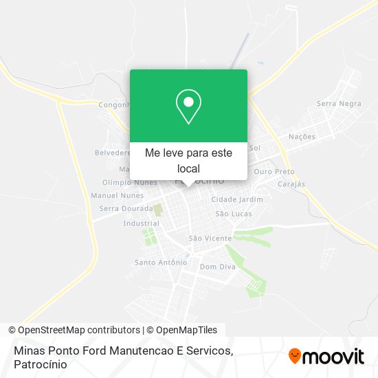Minas Ponto Ford Manutencao E Servicos mapa