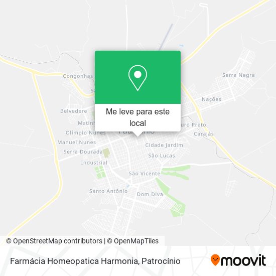 Farmácia Homeopatica Harmonia mapa