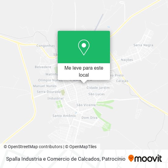 Spalla Industria e Comercio de Calcados mapa