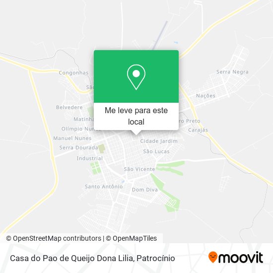 Casa do Pao de Queijo Dona Lilia mapa