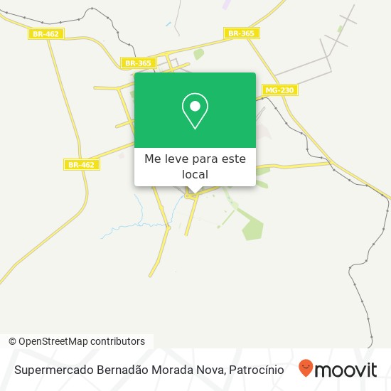 Supermercado Bernadão Morada Nova mapa