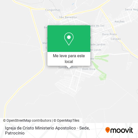 Igreja de Cristo Ministerio Apostolico - Sede mapa