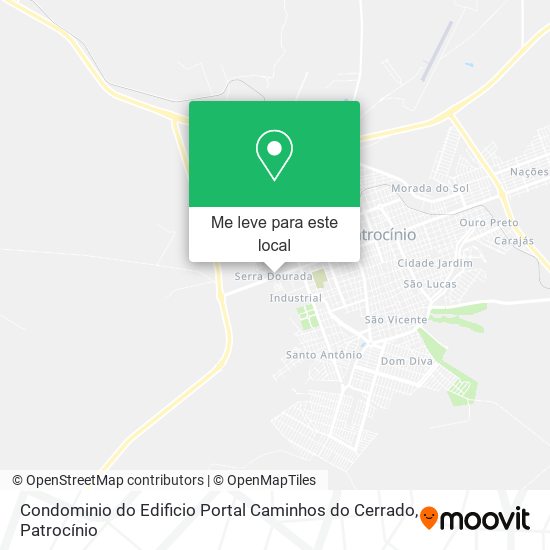 Condominio do Edificio Portal Caminhos do Cerrado mapa