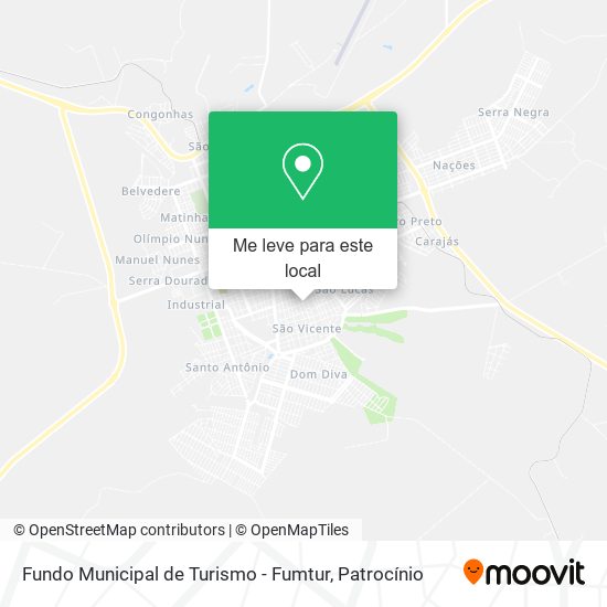 Fundo Municipal de Turismo - Fumtur mapa