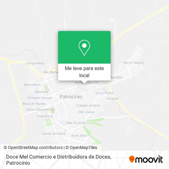 Doce Mel Comercio e Distribuidora de Doces mapa