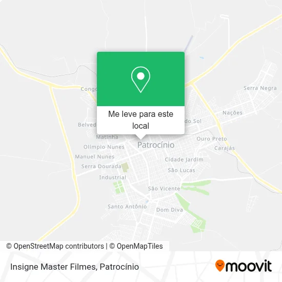 Insigne Master Filmes mapa