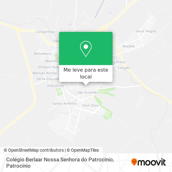 Colégio Berlaar Nossa Senhora do Patrocínio mapa