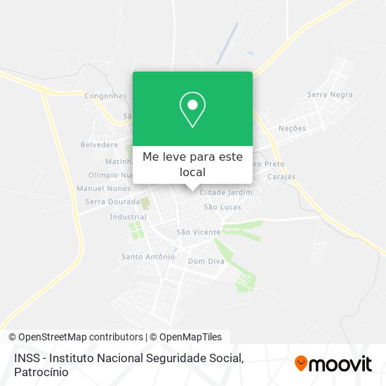INSS - Instituto Nacional Seguridade Social mapa