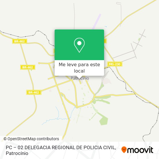 PC – 02 DELEGACIA REGIONAL DE POLICIA CIVIL mapa