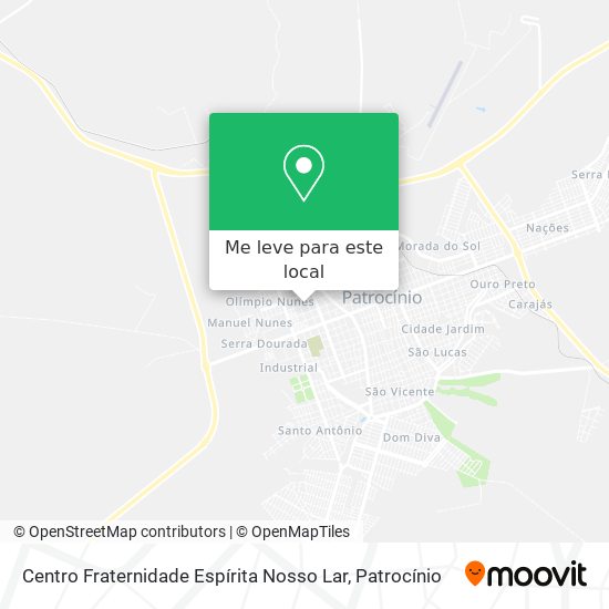 Centro Fraternidade Espírita Nosso Lar mapa