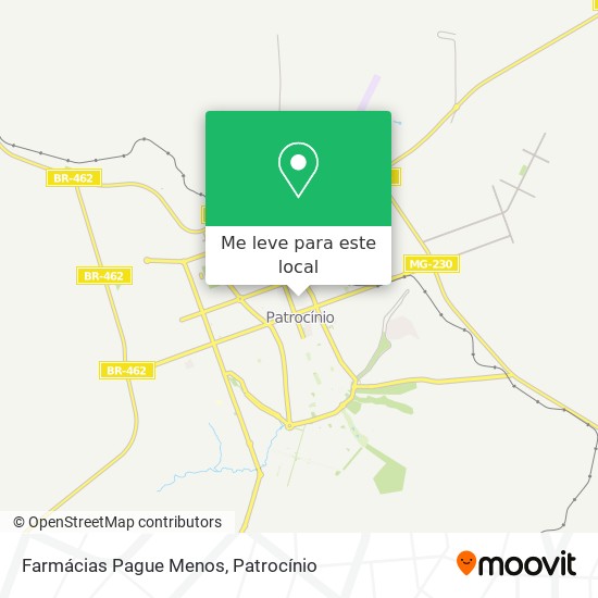 Farmácias Pague Menos mapa