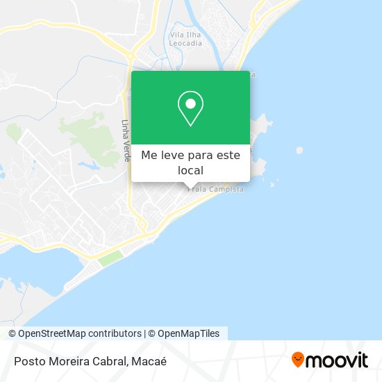 Posto Moreira Cabral mapa