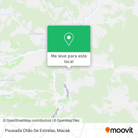Pousada Chão De Estrelas mapa